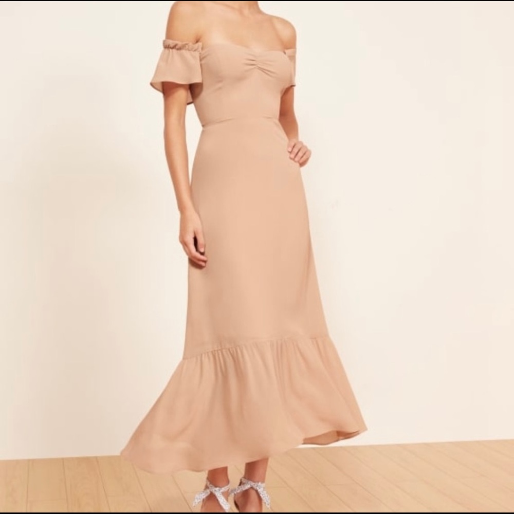 reformation butterfly dress, size 6 petite, never worn with tags!